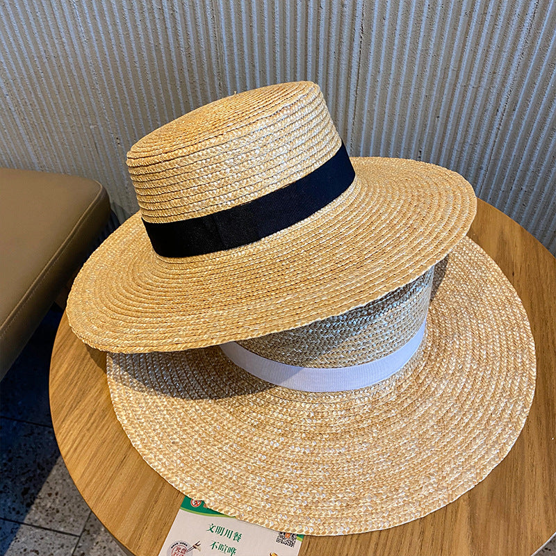 Woven Raffia Straw Hat Female Sunscreen Sunshade