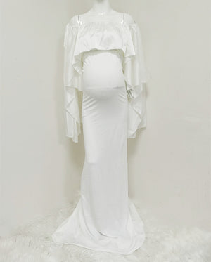 Pregnant Woman Cloak Dress Suit Pregnant Woman Photo Photography