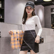 Irregular Leather Skirt Skirt