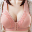 Front Buckle Style No Steel Ring Thin Section Gathered Big Breasted Underwear Women