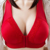 Front Buckle Style No Steel Ring Thin Section Gathered Big Breasted Underwear Women