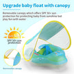 Baby Swimming Float With Canopy Inflatable Infant Floating Ring Kids Swim Pool