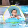 Baby Swimming Float With Canopy Inflatable Infant Floating Ring Kids Swim Pool