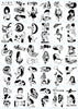 Ukiyo-E Tattoo Stickers Ins Wind Pattern Durable Simulation Tattoo Tattoo Dark Tattoo Stickers