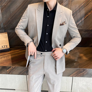 Handsome Groom Wedding Suit Men's Business Jacket Top