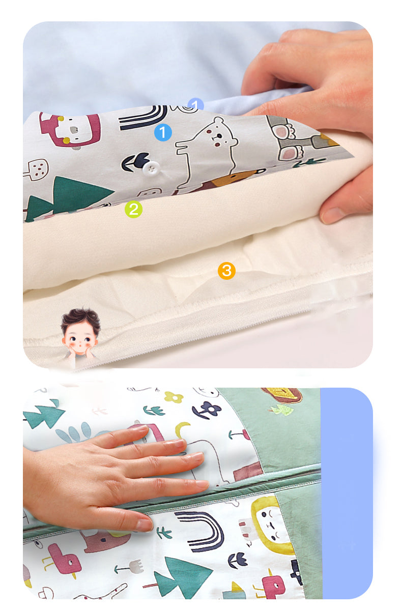 Baby Sleeping Bag baby Spring, Autumn, Winter, Cotton, Summer, Thin, Children, Big Children, Anti-Kick Artifact, Universal In All Seasons