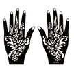 2 Sheets Hand Tattoo Decal Henna Stencil Temporary