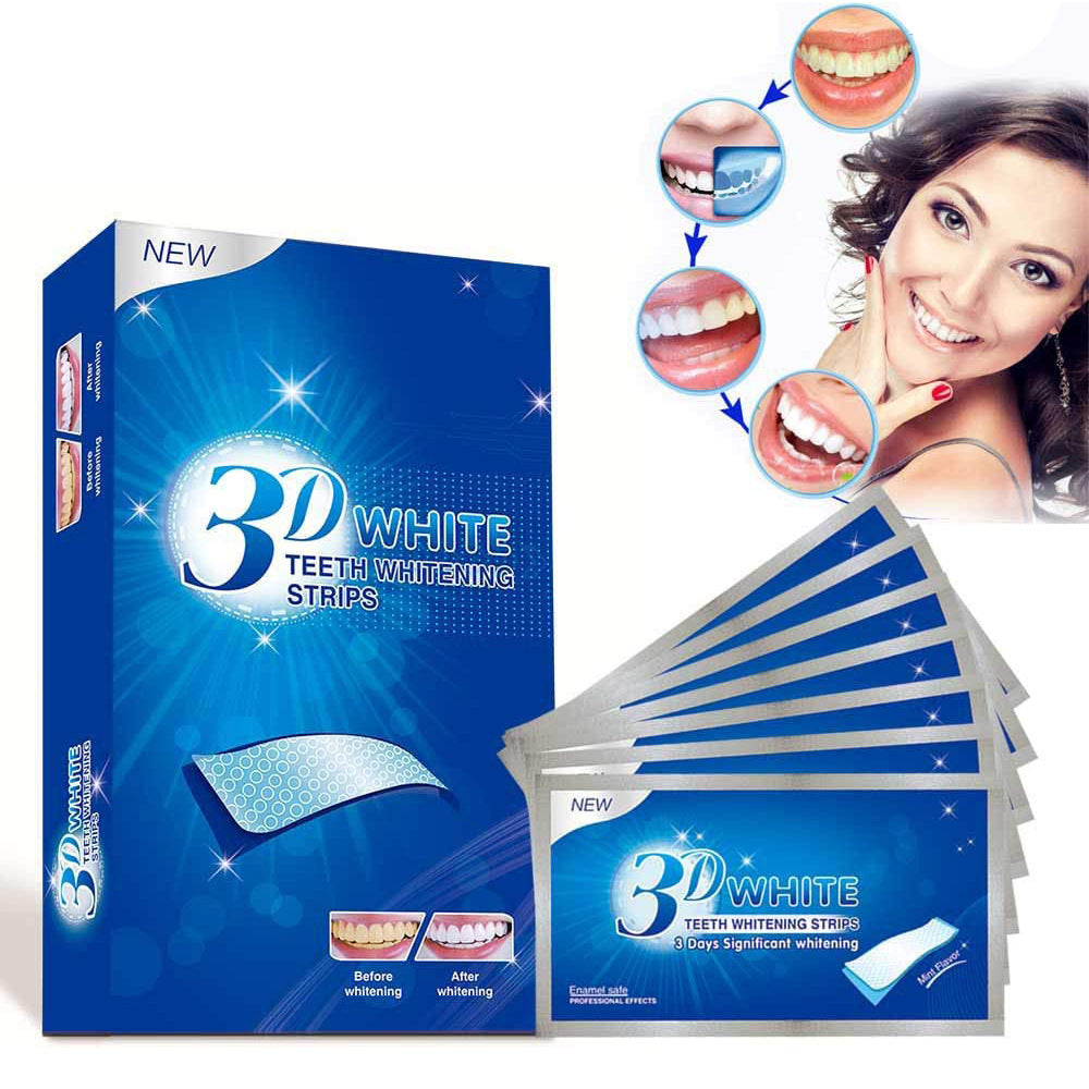 WHITE Teeth Sticker Teeth Whitening Sticker Hyun White Teeth Sticker 7 Bags Of 14 Pieces