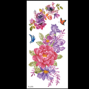 Bian Flower Tattoo Sticker Flower Tattoo Love Heart Tattoo Sticker Eco-friendly Water Transfer Tattoo Paper