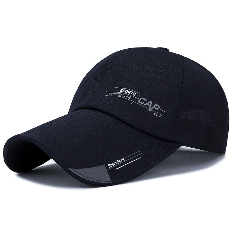 Spring And Summer Simple Running Size Lengthened Eaves Baseball Cap