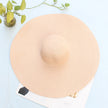 25CM Wide Brim Oversized Beach Hats For Women Large Straw Hat UV Protection