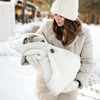 Multi-Purpose Stroller Thick Knitted Stroller Button Sleeping Bag Blanket