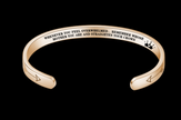 Mantra Bracelet With Quotes Stainless Steel Cuff Inspirational Jewelry