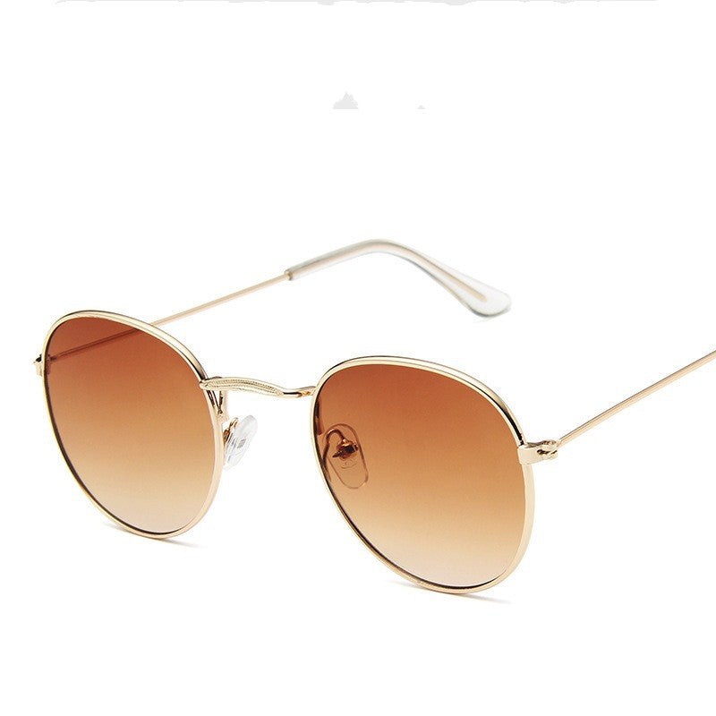 Sunglasses Trendy All-match Color Film Sunglasses Fashion Casual Round Frame Prince Sunglasses