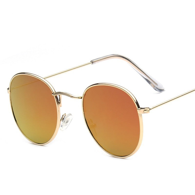 Sunglasses Trendy All-match Color Film Sunglasses Fashion Casual Round Frame Prince Sunglasses