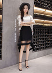 Irregular Skirt Dovetail Skirt Mid-length Package Hip Skirt