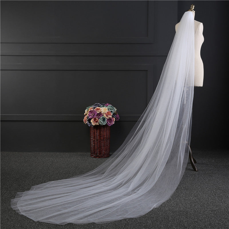 Elegantx Wedding Accessories 3 Meters 2 Layer Weddingcomb Wedding Veil Hot Sale