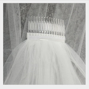 Elegantx Wedding Accessories 3 Meters 2 Layer Weddingcomb Wedding Veil Hot Sale