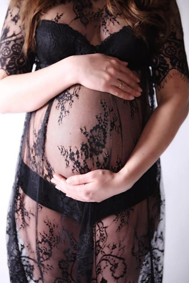 Summer Maternity Photography Dress Lace Pregnant Women Dress