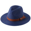 Soft Shaped Straw Hat Women Men Wide Brim Sun  UV Protection Fedora Hat