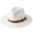 Soft Shaped Straw Hat Women Men Wide Brim Sun  UV Protection Fedora Hat