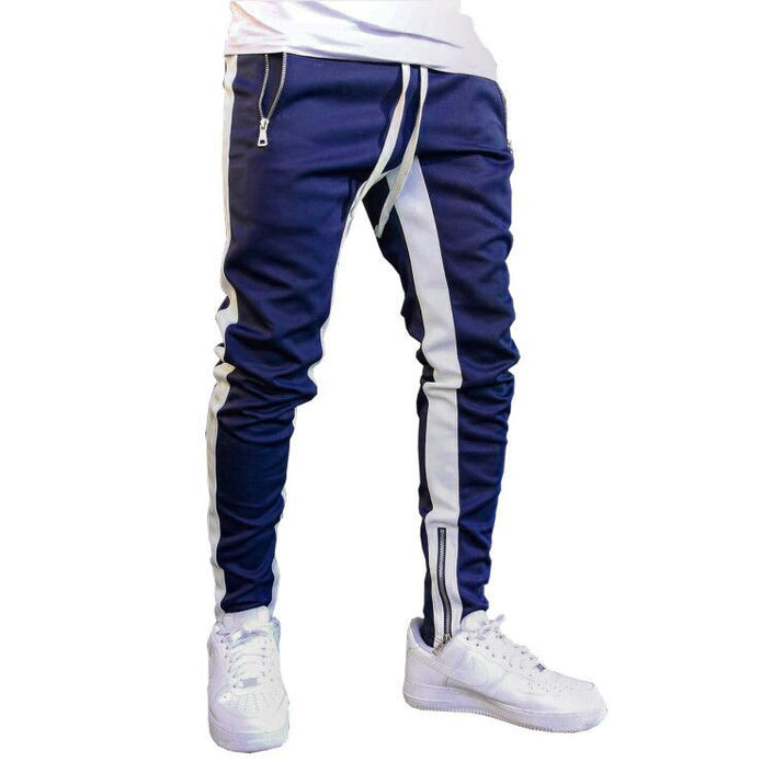 Men's Strappy Trousers Trousers Zippered Sports Trousers