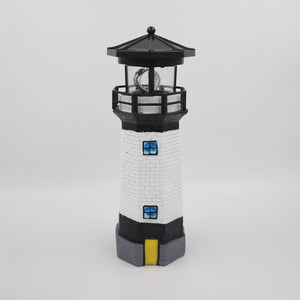 Lighthouse Shape Solar LED Light Garden Fence Yard Outdoor Decoration