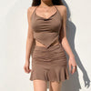 Lace Triangle Scarf Wrapped Chest High Waist Hip Skirt