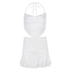 Lace Triangle Scarf Wrapped Chest High Waist Hip Skirt