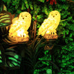 Outdoor Garden LED Solar Owl Ground Plug Light