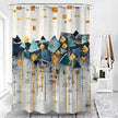 Simple Wind Geometric Pattern Toilet Curtain