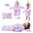 Set Sleeping Bag Pajamas Pillow Eye Mask Shoes