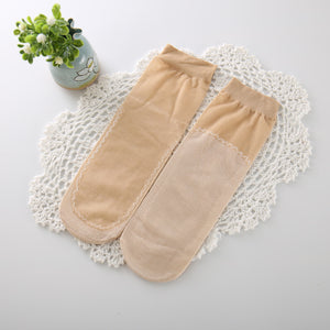 Ladies Cotton Bottom Short Stockings Non-Slip Cotton Bottom Stockings