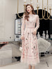 Temperament Skirt Heavy Embroidered Thin Dress