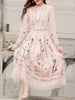 Temperament Skirt Heavy Embroidered Thin Dress