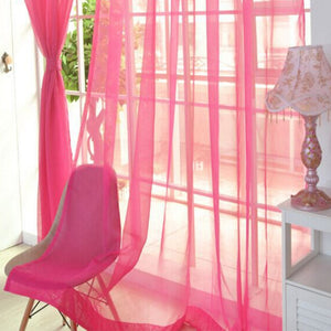 Curtains Solid Tulle Modern Curtains For Living Room Transparent Tulle Curtains Window Sheer For The Bedroom