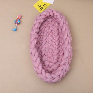 Newborn Sleeping Bag Children's Photography Props Hand-knitted