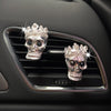 Retro Metal Skull Car Vent Perfume