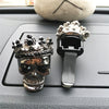 Retro Metal Skull Car Vent Perfume