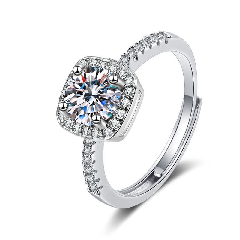 Female Ring Imitation Moissan Diamond Ring Female