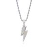 Hot Selling Lightning Hip Hop Pendant Micro-inlaid Zircon Hip Hop Fashion Trendy Hip Hop Jewelry