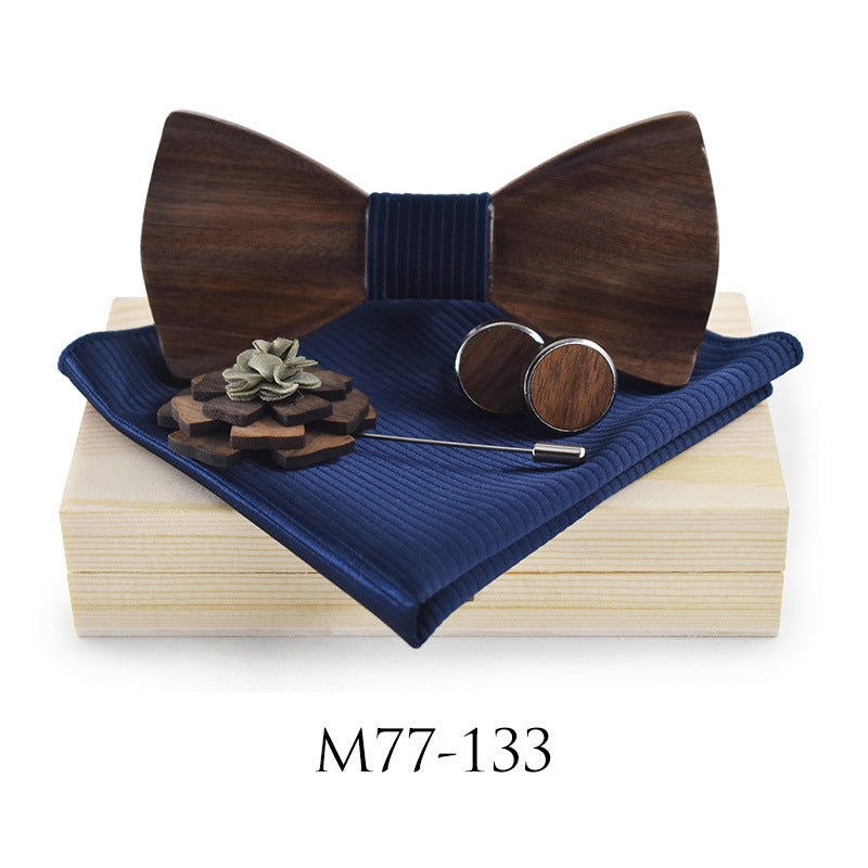 Men And Women Fashion Wedding Party Wooden Bow Tie