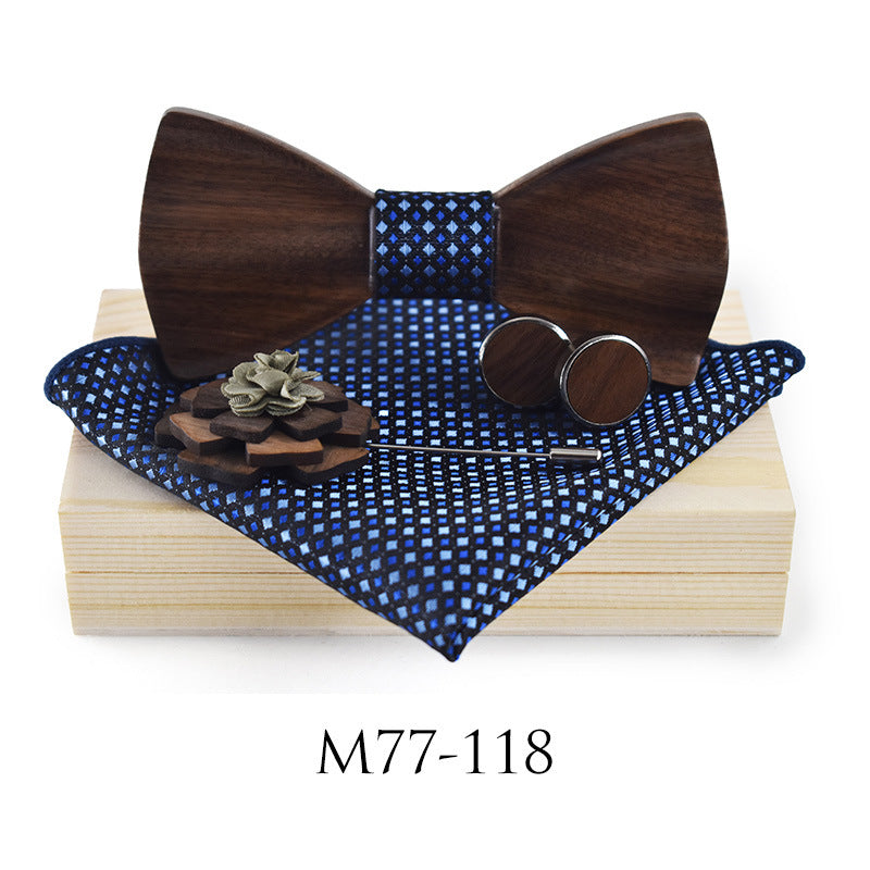 Men And Women Fashion Wedding Party Wooden Bow Tie