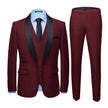 Men's Business Casual Suits, Self-Cultivation Wedding Groom Suit Dress Three-Piece Suit