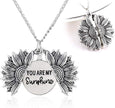 Sunshine Sunflower Necklace Women Men