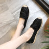 Flat Round Toe Women's Single Shoes Hemp Rope Straw Shoes Women