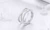 S925 Trend Sterling Silver Jewelry Ring Set With Diamonds For Men And Women Couples Scr463