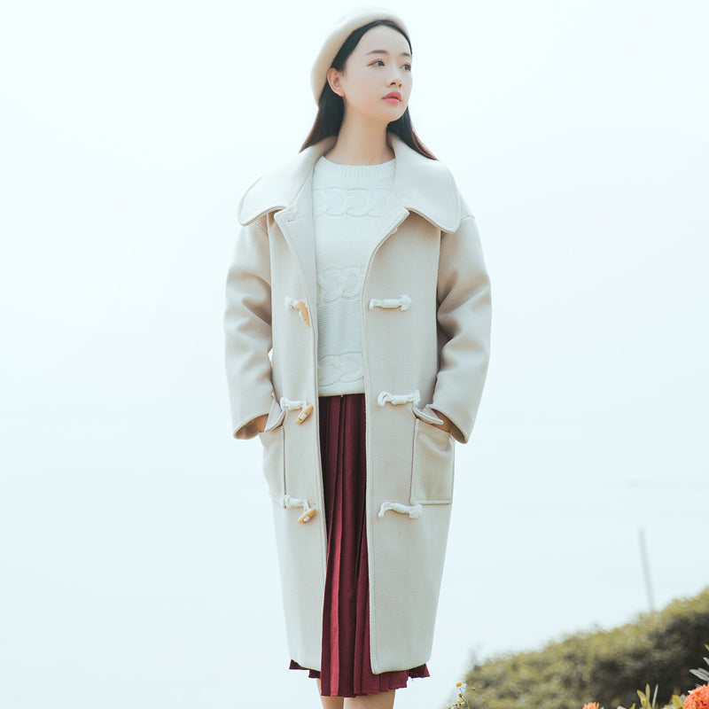 Forest woolen coat