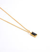 S925 Silver 18K Gold Plating Simple Fashion Exquisite High-grade Black Zircon Necklace