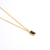 S925 Silver 18K Gold Plating Simple Fashion Exquisite High-grade Black Zircon Necklace